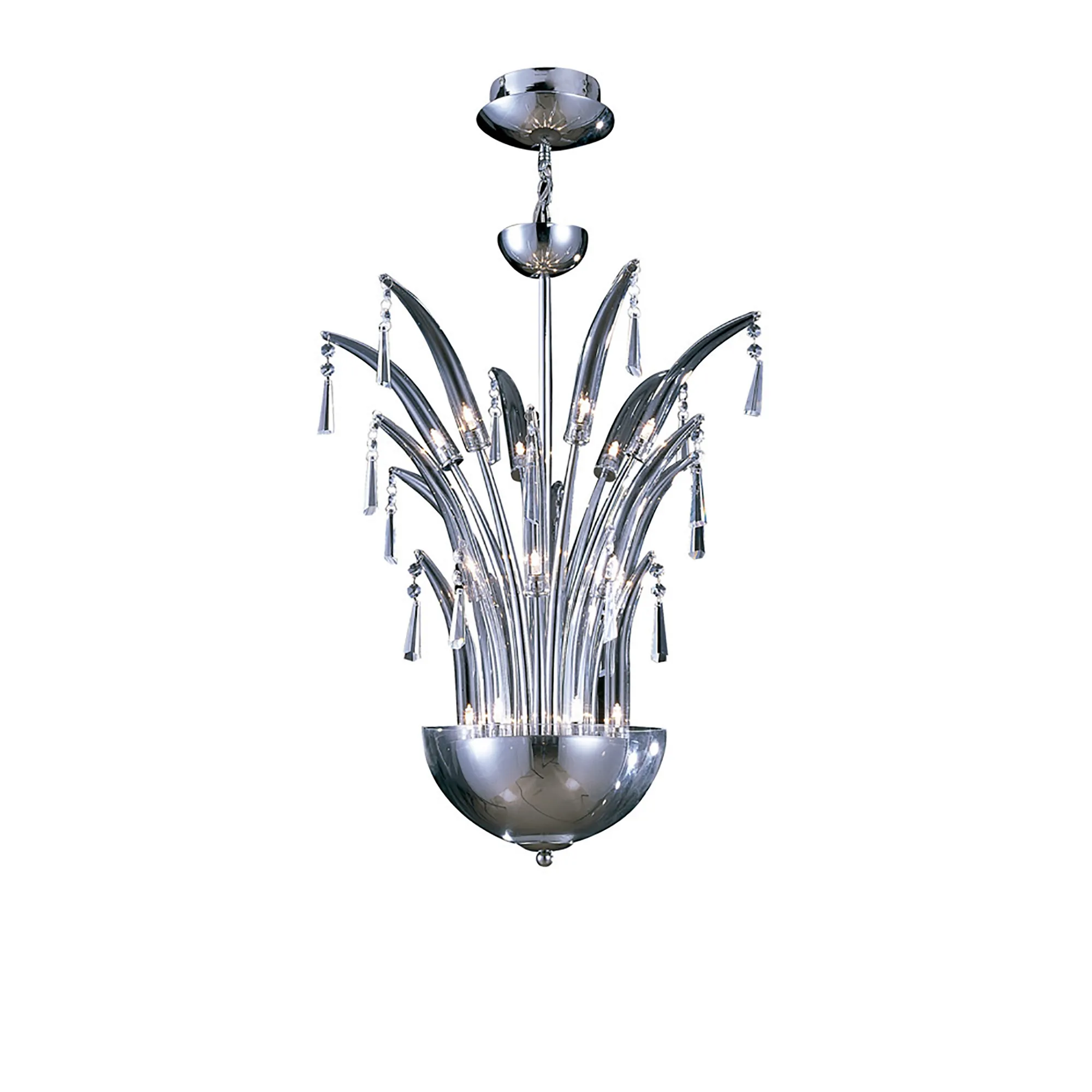Jasper Crystal Ceiling Lights Diyas Multi Arm Crystal Fittings